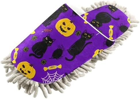 Burbuja Cat Candy Pumpkin Mop Slippers for Women Men