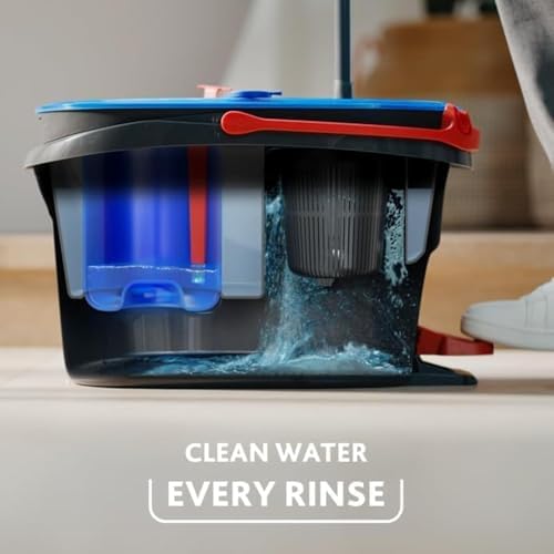 O-Cedar EasyWring RinseClean Microfiber Spin Mop Bucket with Lavender PAC Variety Pack