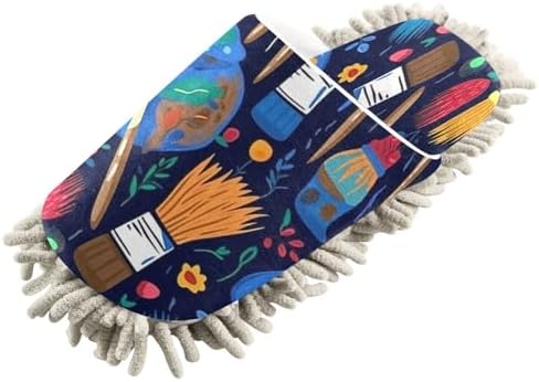 Bulletgxll Colorful Mop Slippers - Washable Comfortable and Versatile