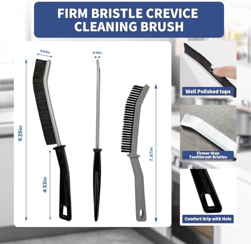 3 Pcs Cleaning Brushes for Deep Hard-to-Reach Spots