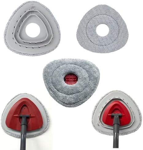 3PCS Spin Mop Heads 1 Mop Base Compatible with OCedar Systems
