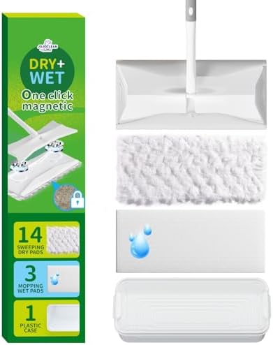 JOJOCLEAN 2-in-1 Dry Wet Floor Mop Kit
