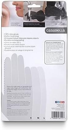 Casabella Premium Waterblock Latex Cleaning Gloves Black