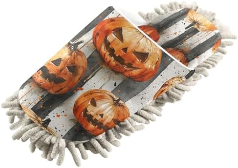 Zhirexin Halloween Striped Cleaning Slippers 1