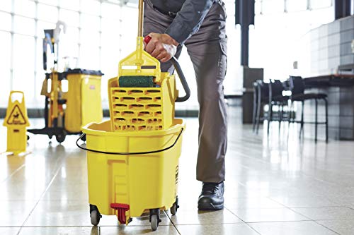 Rubbermaid 35Qt WaveBrake 20 Mopping Bucket with Foot Pedal Drain 1