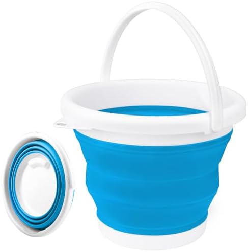 10L Foldable Mop Bucket with Handle for Cleaning