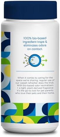 Pet Life Unlimited Carpet Refresher Deodorizer Powder - Pet Safe Juniper Leaf Scent 16oz Pack of 3