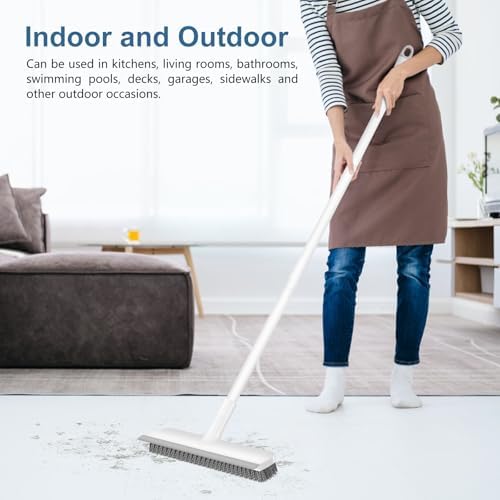 SetSail 2-in-1 Floor Scrub Brush with Adjustable Handle