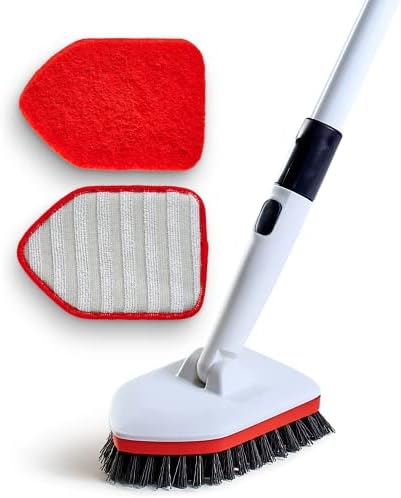 Moku Home 3 in 1 Extendable Shower Scrubber Red