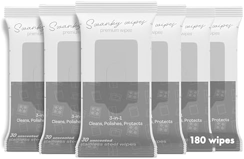 Swanky Stainless Steel Cleaner Wipes - 180 Count