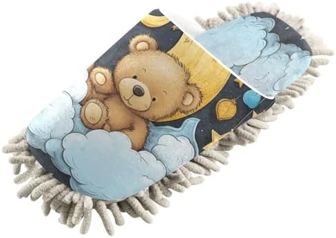 Bulletgxll Mopping Slippers with Microfiber Chenille - Unisex Replacement Mop Pads