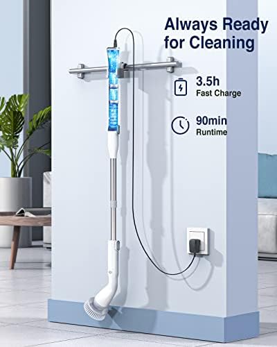 LABIGO Electric Spin Scrubber LA1 Pro Cordless Cleaning Brush for Bathroom and Tile