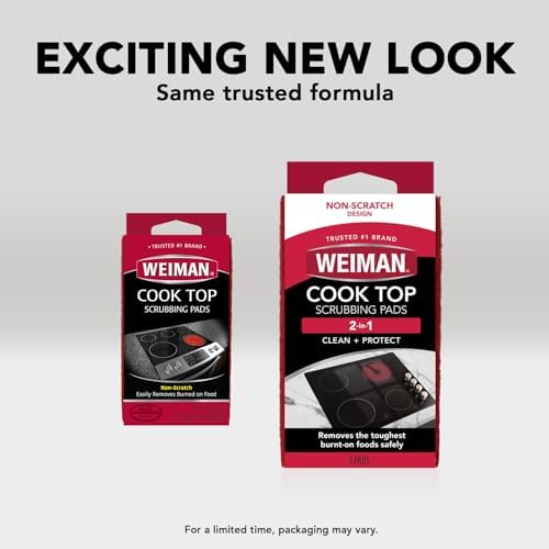Weiman Cook Top Scrubbing Pads 3 Count