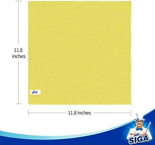 MRSIGA Microfiber Cleaning Cloth 50-Pack 118x118 In