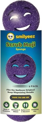 Smilyeez Scrub Moji Sponge Set of 3 - Purple 1