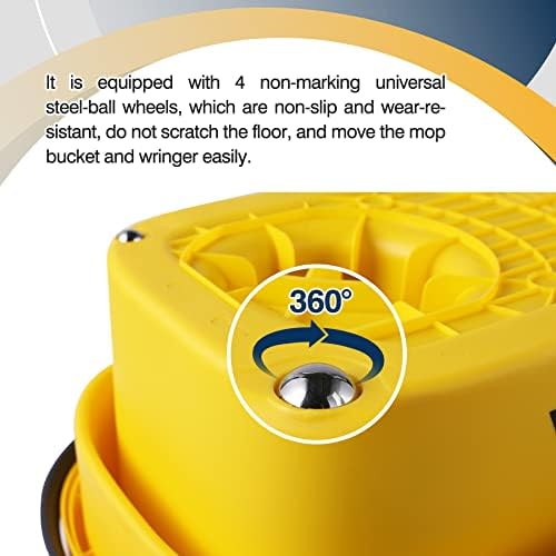 Yocada Commercial Mop Bucket with Wringer