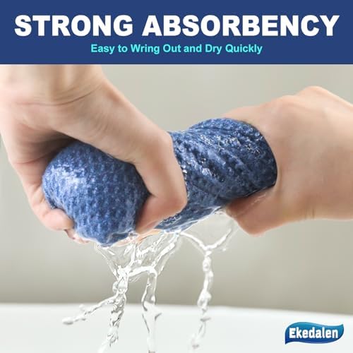 Ekedalen Waffle Weave Microfiber Cleaning Cloth 6 Pack