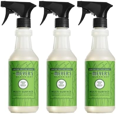 Mrs Meyers Clean Day Multi-Surface Cleaner Fresh Cut Grass Scent 16 Ounce Pack of 3