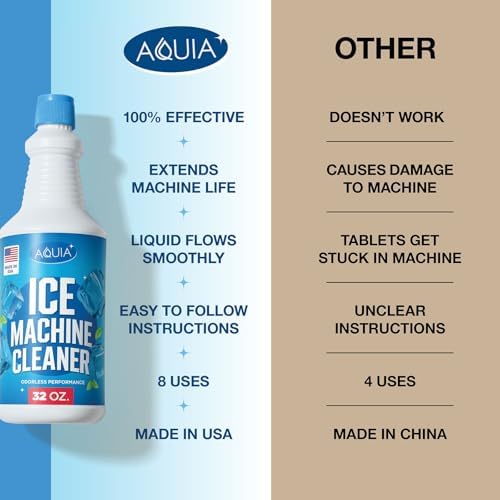 Aquia Ice Machine Cleaner and Descaler 32 oz 1