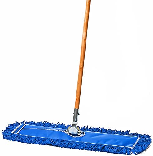 24 Inch Blue Commercial Dust Mop Floor Sweeper