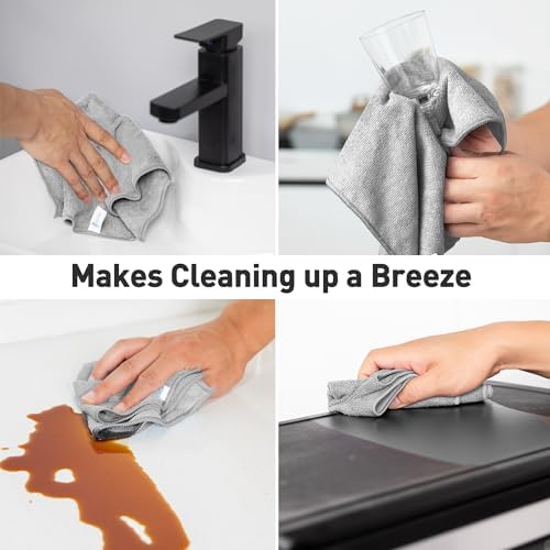 WEAWE Gray Microfiber Cleaning Cloth 13x13 - Pack of 12