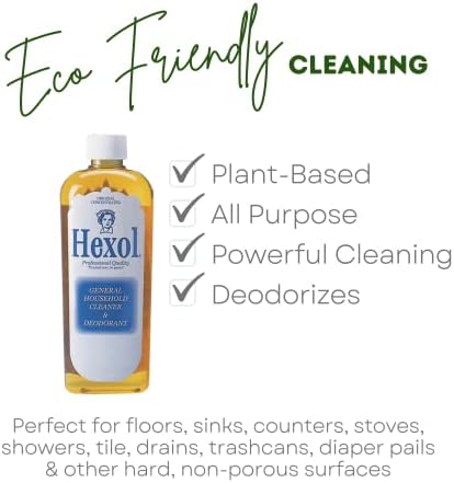Hexol Deodorant Cleaner 16 Fl Oz x 6 Bottles
