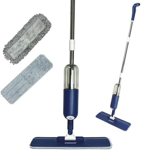 Cleanow Spray n Shine Mop - 2 Microfiber Pads 330 ml Refill