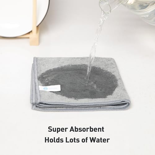 WEAWE Gray Microfiber Cleaning Cloth 13x13 - Pack of 12