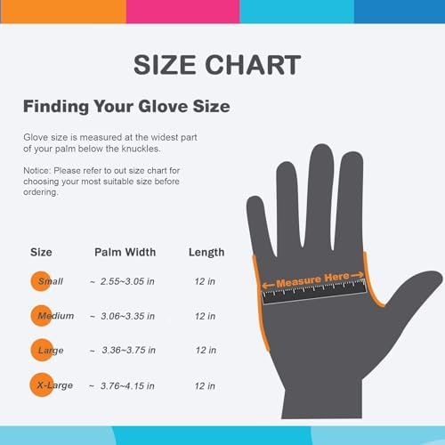 Bamllum Rubber Cleaning Gloves - 2 Pairs Latex Free