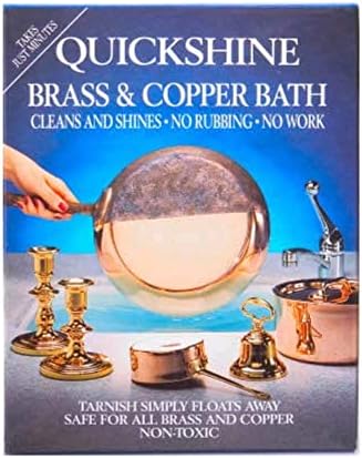 Quickshine Brass and Copper Clean and Shine Bath 4 Sachets 1