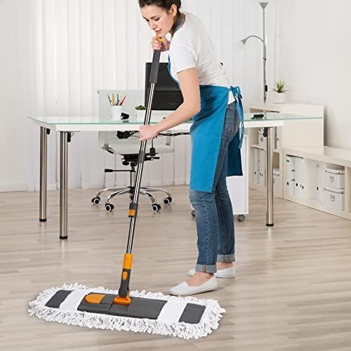 MASTERTOP Dust Mop for Floor Cleaning with 2 Pads