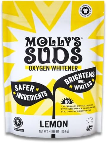 Mollys Suds Oxygen Whitener 41 oz - Stain Remover Laundry Booster