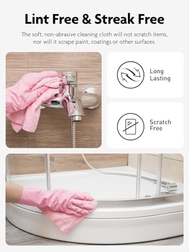Fantasticlean Microfiber Cleaning Cloth Roll - 40 Pack Pink