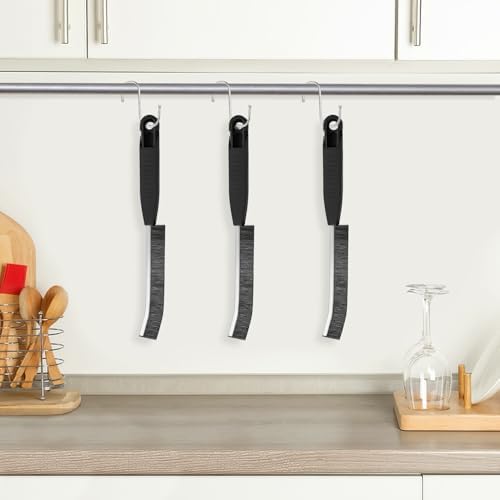 3PCS Dark Black Crevice Cleaning Brush Set 1