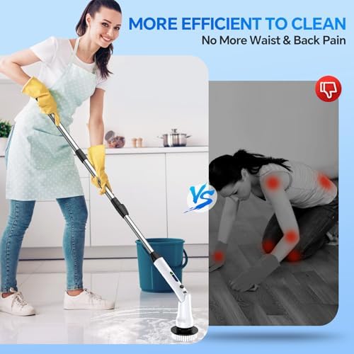 Mebotem Electric Spin Scrubber with 7 Brush Heads