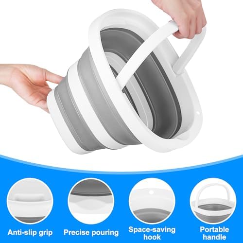 BIDFUL 5L Collapsible Bucket with Handle