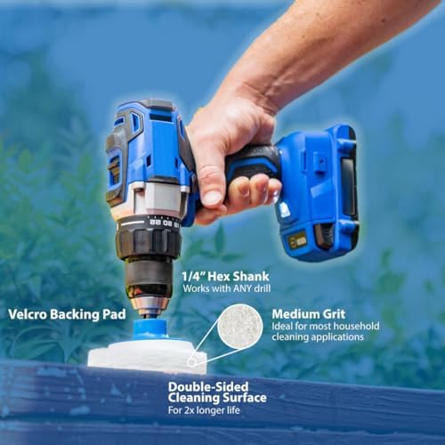 7 Pack Drill Brush Set for Deep Cleaning