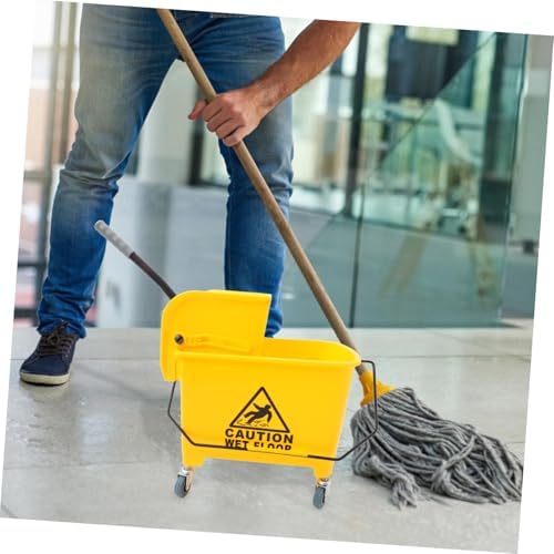 PACKOVE Mop Bucket with Side Press and Wheels