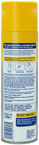 Zep Stainless Steel Cleaner and Polish 14 oz Case of 12