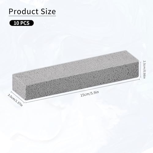 10 PCS Pumice Stone Scouring Stick for Toilet Bowl and More