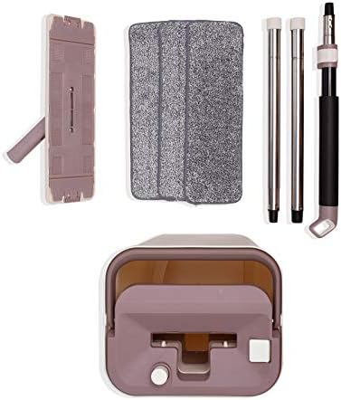 Micro Flat Mop Bucket System 3 Reusable Pads Hands-Free Wringing 1