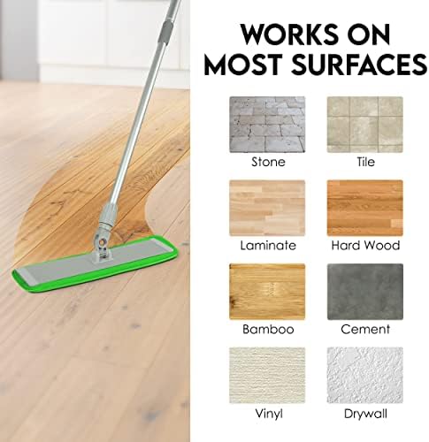 Turbo Microfiber Mop Refills 4 Pack - Reusable Thick Washable Dust Mop Heads