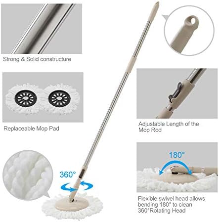 Eyliden 360 Spin Mop Bucket System - Brown