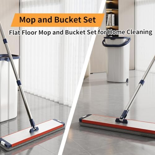 Yiwujb Ultra-Fine Fiber Mop Bucket with Wringer and Twist