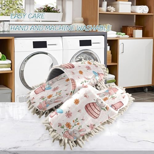 Zhirexin Mop Slippers for House Floor Cleaning