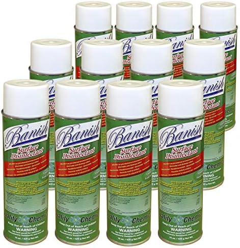 Quality Chemical Banish Disinfectant Spray - 12 Pack