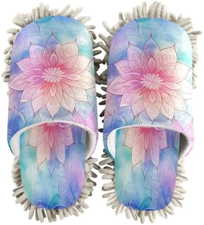 Zhirexin Microfiber Mop Slippers for Men Women