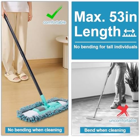 KeFanta Dual Mop Pads Dust Mop for Hardwood Floors