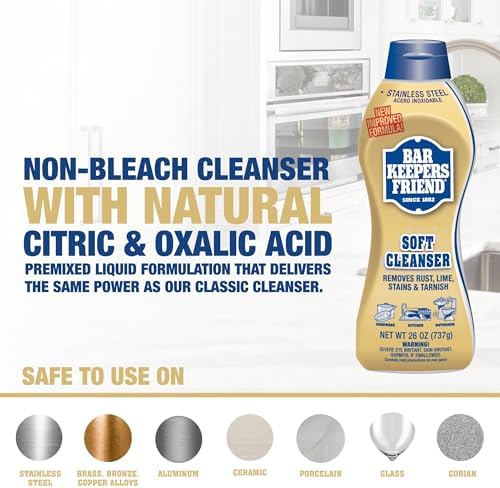 Bar Keepers Friend Soft Cleanser MORE Spray Foam Cleaner Bundle