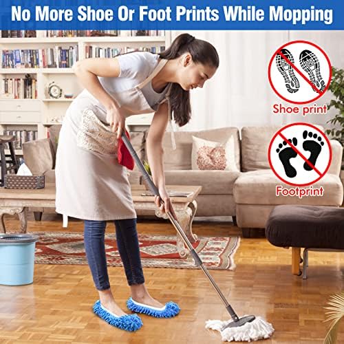 10Pcs Mop Slippers for Floor Cleaning Reusable Dust Mops